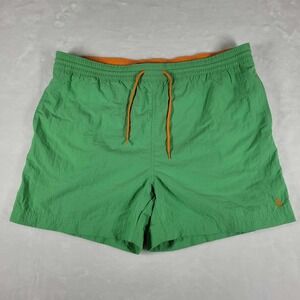 Polo Ralph Lauren Swim Trunks Mens Size XXL Green‎ Orange Mesh Lining Beach Pool